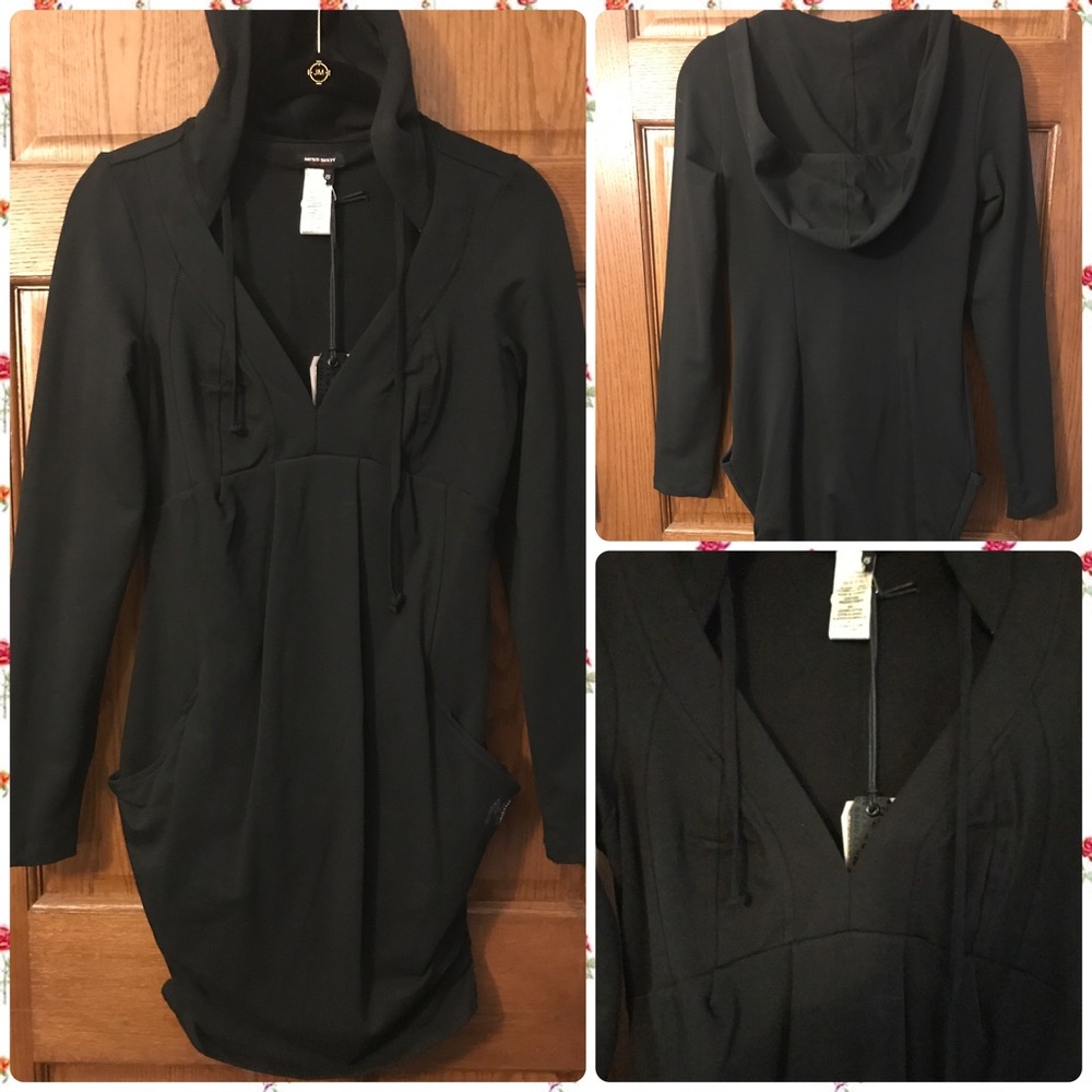 *NWT Miss Sixty Hooded Sweatshirt Dress